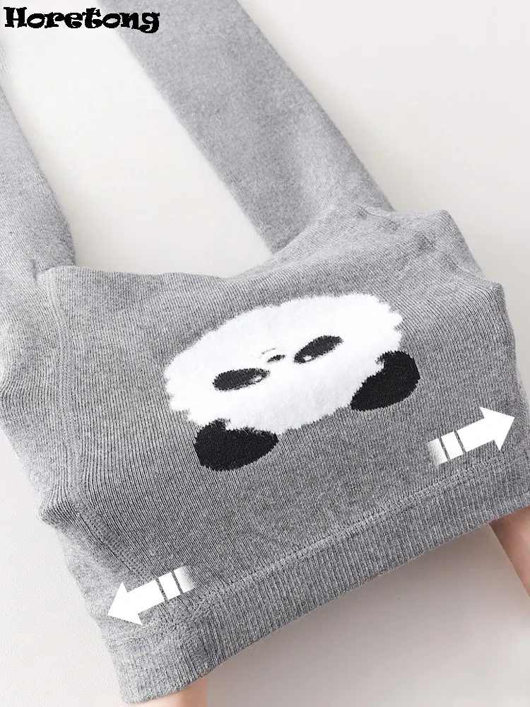 Color: Blue, Kid Size: 6M - Autumn Winter Thickened Baby Pantyhose A-class Girl Stocking Infant Toddler Knit Tights Cute Print High Waist Overall Legging