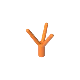 Color: WHITE - Gobricks GDS-90064 Plant, Flower Stem with Bar compatible with leg 99249 Assembles Building Blocks