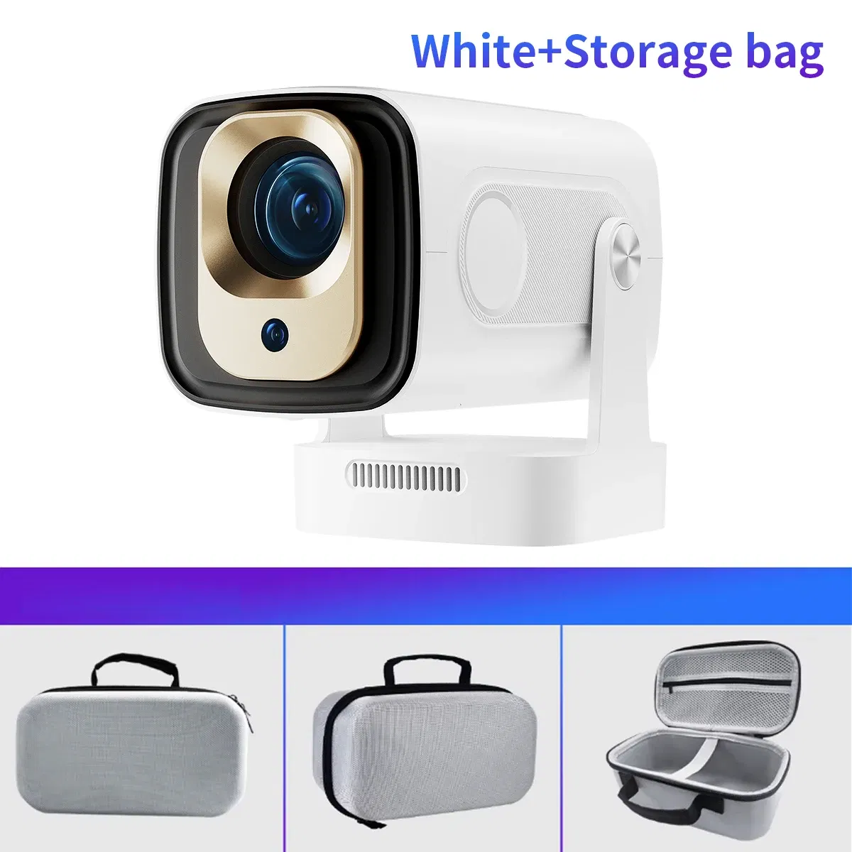 Color: Color2, Plug Type: EU Plug - Magcubic HY310 Mini Projector Auto Focus 4K Native 1080P 330ANSI Android11 5W Speaker Air Mouse Voice Assistant Upgrated HY300