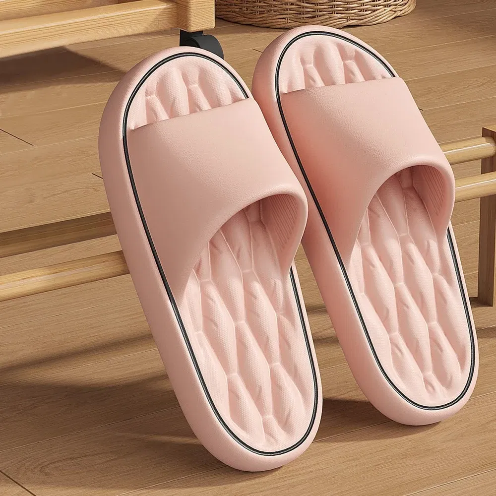 Color: Blue, Shoe Size: 40-41, Ships From: CHINA - BASATU Fashion Summer Cartoon Home Shoes Non-slip Soft Slides Lithe Comfort Sandals Men Women Couple Slippers Trendy Slippers