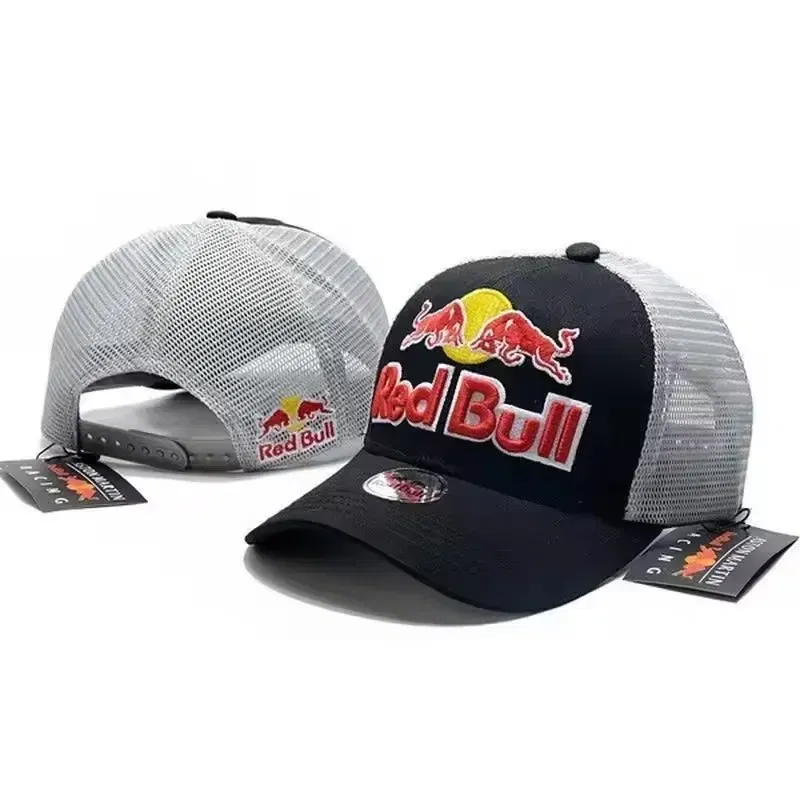 Color: WHITE - Red Bull Racing Cap High Quality Men's Red Bull Baseballcap Women's Summer Red Bull Sports Cap