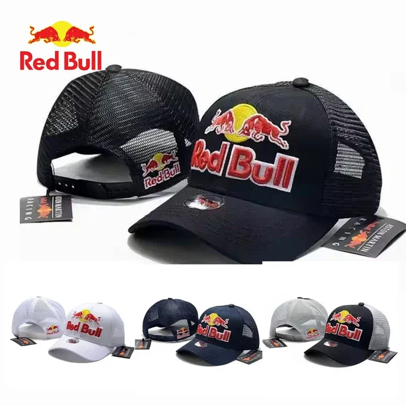 Color: WHITE - Red Bull Racing Cap High Quality Men's Red Bull Baseballcap Women's Summer Red Bull Sports Cap