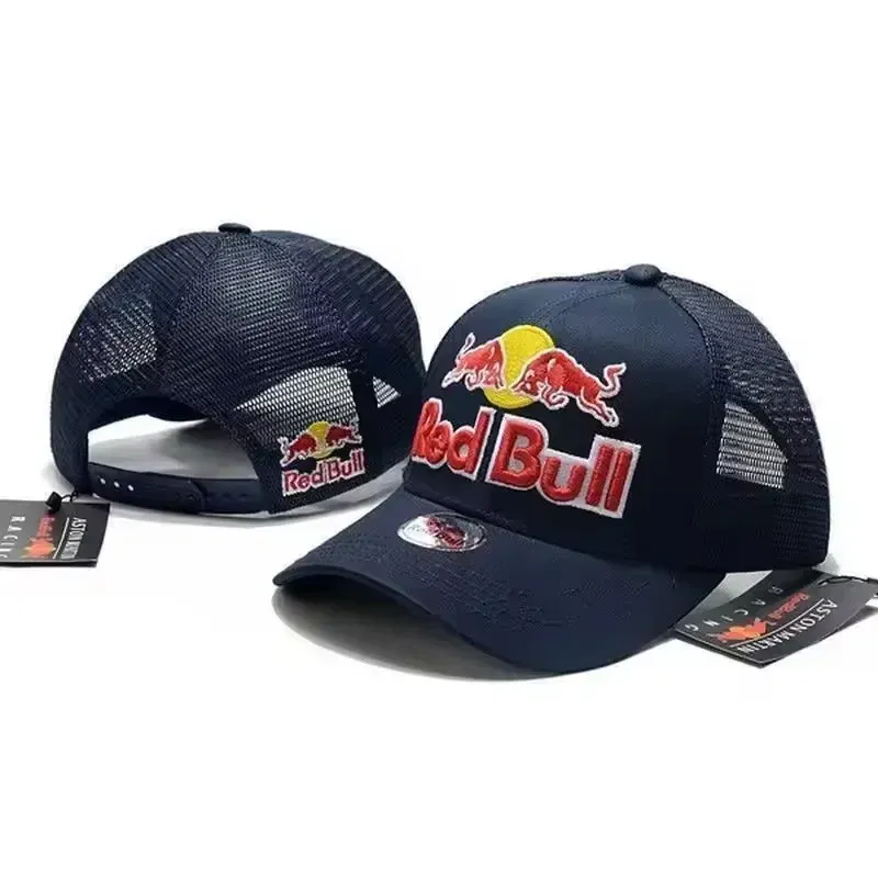 Color: WHITE - Red Bull Racing Cap High Quality Men's Red Bull Baseballcap Women's Summer Red Bull Sports Cap