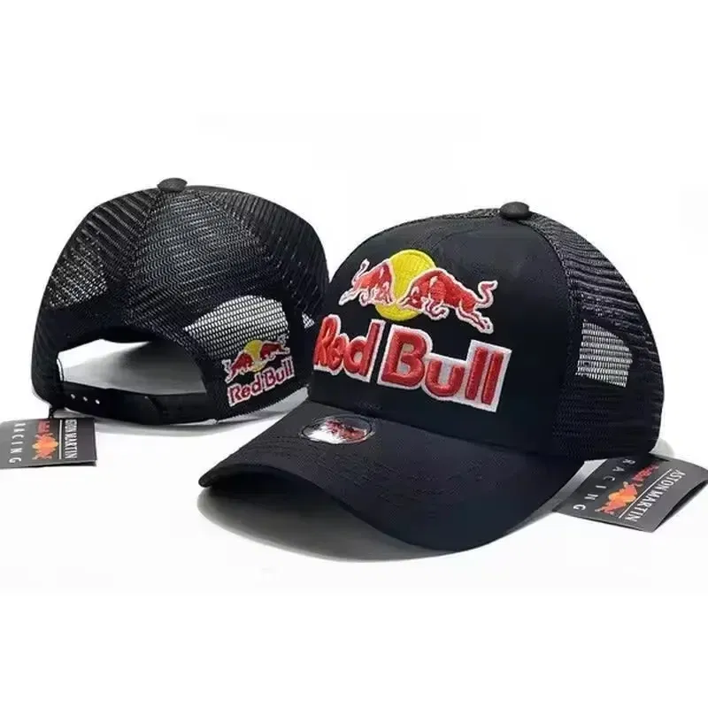 Color: WHITE - Red Bull Racing Cap High Quality Men's Red Bull Baseballcap Women's Summer Red Bull Sports Cap