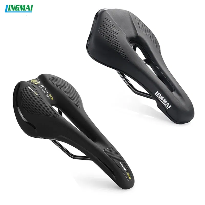 Color: Black - Hollow Comfort Bicycle Saddle Breathable Seat Cushion Shockproof Waterproof Ergonomics MTB Road Bike Saddle Bike Accessories