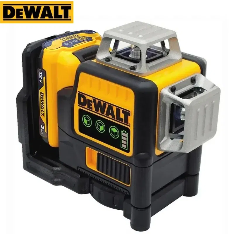 DEWALT Laser Level DW089LG Self Levelling 12 Line 3 x 360 Degrees Green Beam Laser 12V MAX Li-Ion Battery Lasers