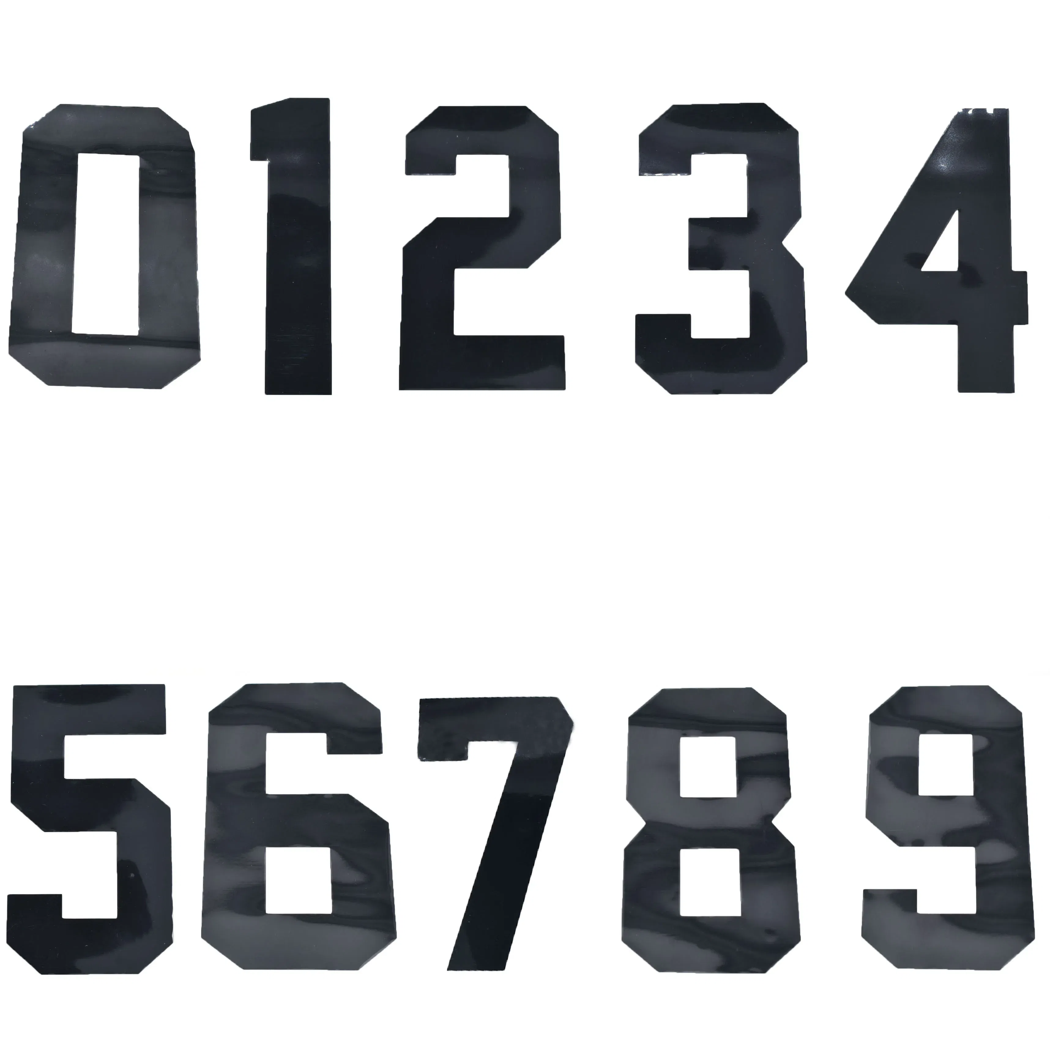 Color: WHITE - Number Stickers Graphics Decals Emblems Fit For CRF 50 70 110 125 250cc Kayo BSE Dirt Pit Bike Plastic Cover Number Plate Of