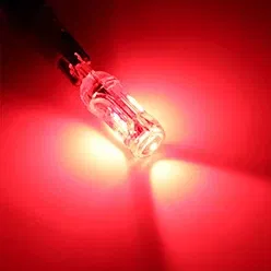 Emitting Color: Red - New T10 LED W5W Super bright Polarity Free Plastic Protect smd Car Interior Light Read Door License Plate Wedge Lamp 12V White
