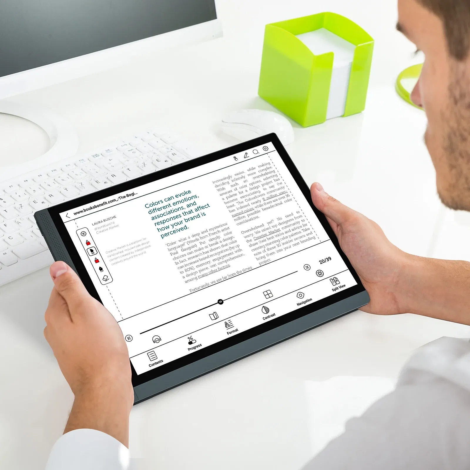 Color: green, Ships From: CHINA - Bigme B1051C Pro 10.3'' Color Eink Ebook Reader Android 14 OS, Dimensity 1080, 8+256GB, Electronic Book Tablet 300PPI Ereader