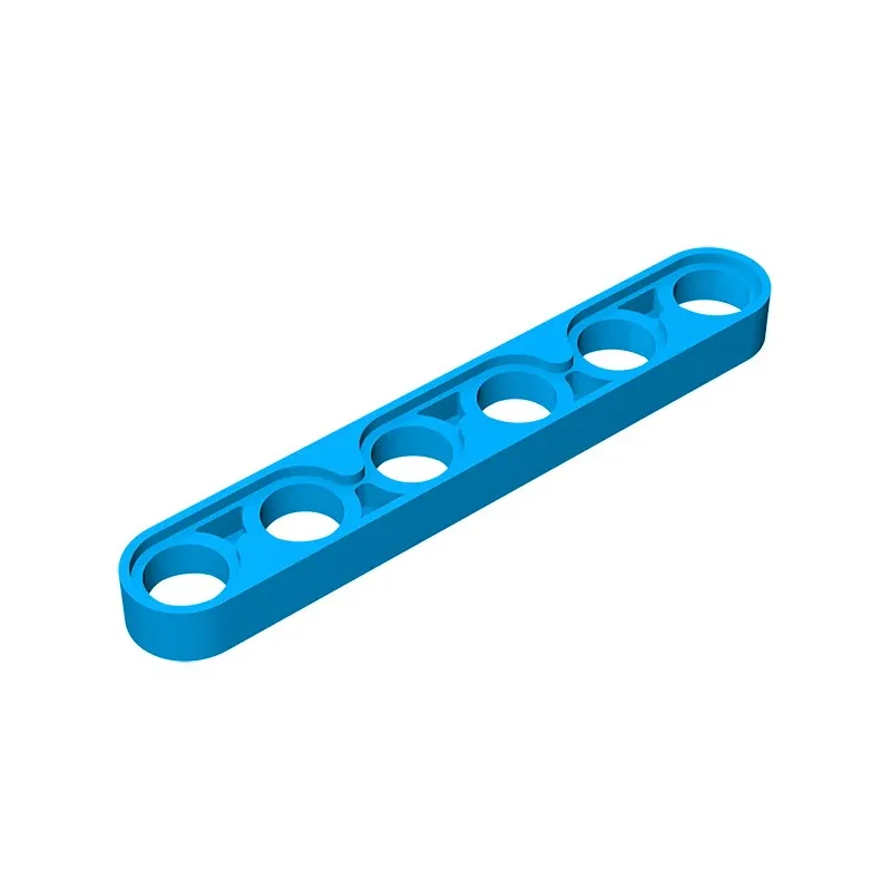 Color: WHITE - Gobricks GDS-694 Technical, Liftarm Thin 1 x 6 compatible with lego 32063 pieces of children's DIY Building Blocks Technical