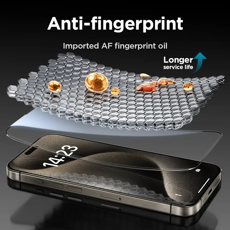 Bundle: Bundle 20, Material: Anti Peeping - Joyroom 3/2/1PCS Full Screen HD Glass For iPhone 16 Pro Max HD Tempered Glass Screen Protector For iPhone 15 14 13 Pro Max