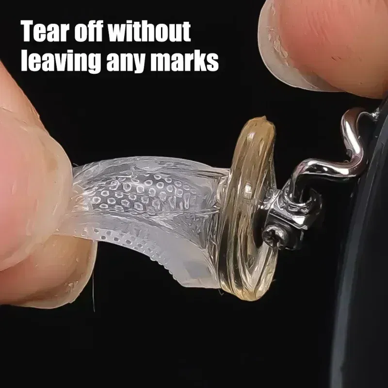 Color: Red - Silicone Glasses Nose Pads Soft Non Slip Air Cushion Nose Holder Transparent Invisible Self Adhesive Sticker Eyewear Accessories