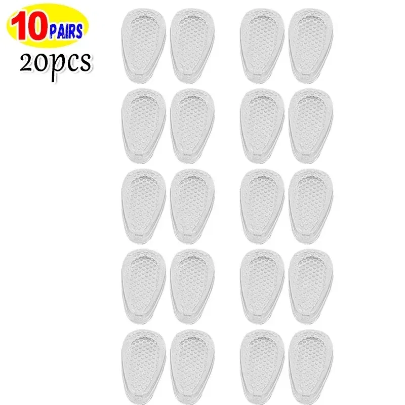 Color: Red - Silicone Glasses Nose Pads Soft Non Slip Air Cushion Nose Holder Transparent Invisible Self Adhesive Sticker Eyewear Accessories