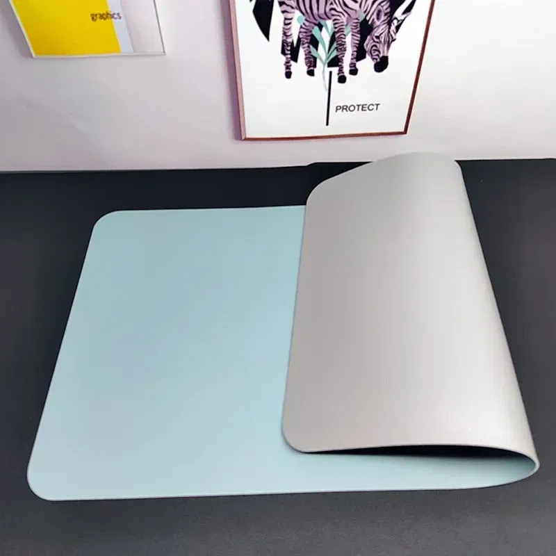 Color: Chocolate - Large Mouse Pad Extra Big Non-Slip Desk Pad Waterproof PU Leather Desk Table Protector Gaming Mouse Mat for Game Office Work