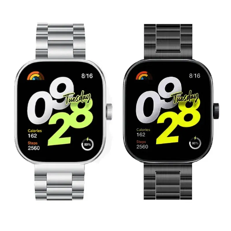 Color: ?©„?¦„?»?, Size: XS - Bracelet For Xiaomi Redmi Watch 4 Strap Stainless Steel Watchband Xiaomi Mi Band 8 Pro Bracelet Xiaomi Redmi Smart Watch 4 Strap