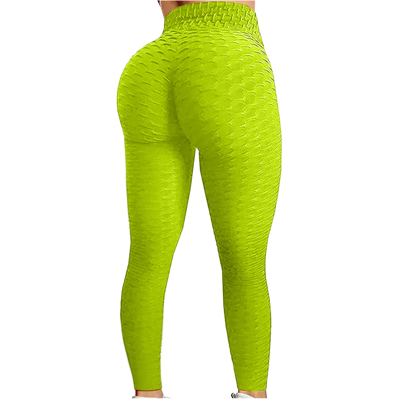 Color: Yellow, Size: M - Women's Bubble Hip Lifting ExerciseYoga Pants Women  Fitness Running High Waist Gym Fitness Sports Flared Pant  Dance Trouers