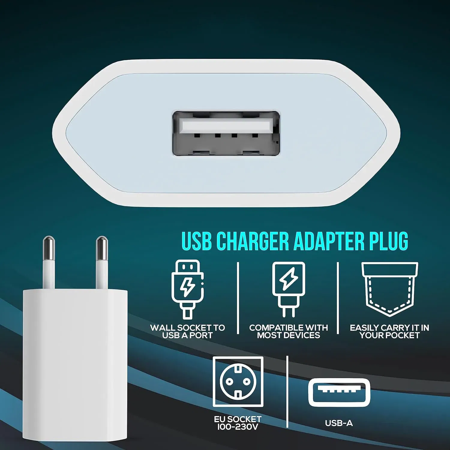 Plug Type: IL - 1/3/5/10pcs 5V 1A Eu AC Home Travel USB Wall Charger For IPhone 6 7 8 plus x xr 11 12 13 14