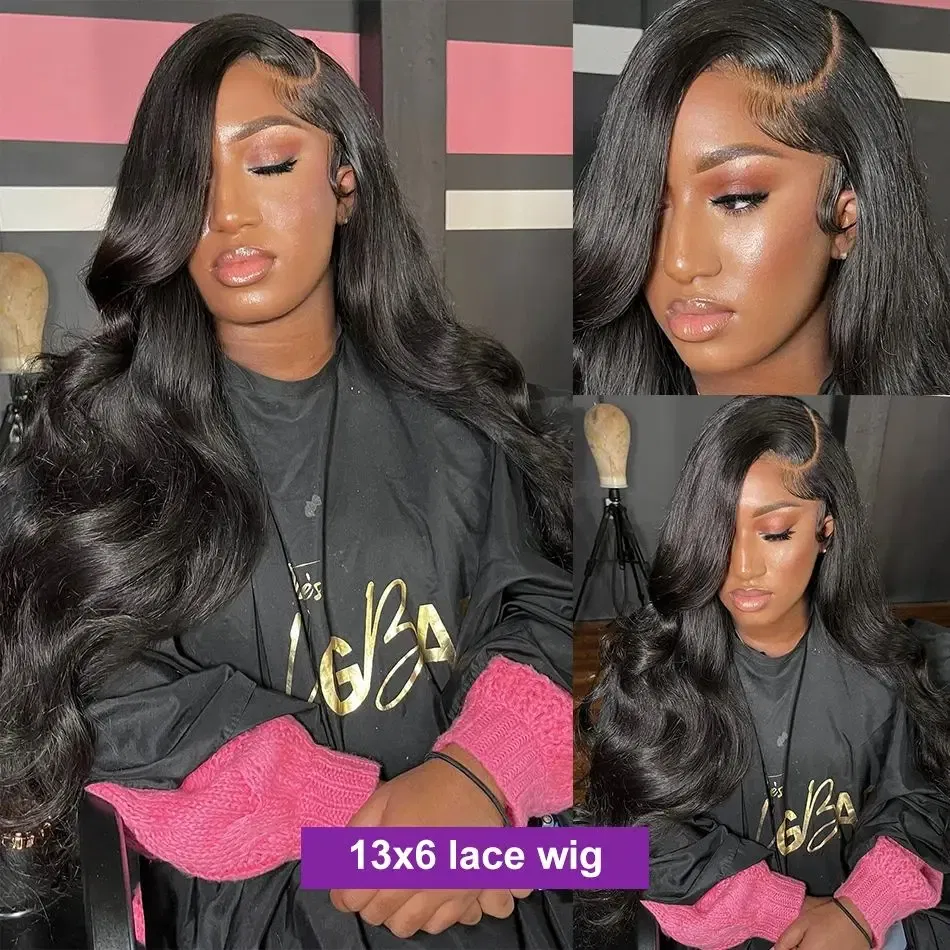 Ships From: CHINA, Stretched Length: 30inches, Density: 100%, Lace Size: 13x4 - Body wave hd transparent lace wig 13x6 human hair For Women choice Pre Plucked 30 40 Inch wavy Frontal brazilian cheap Wigs
