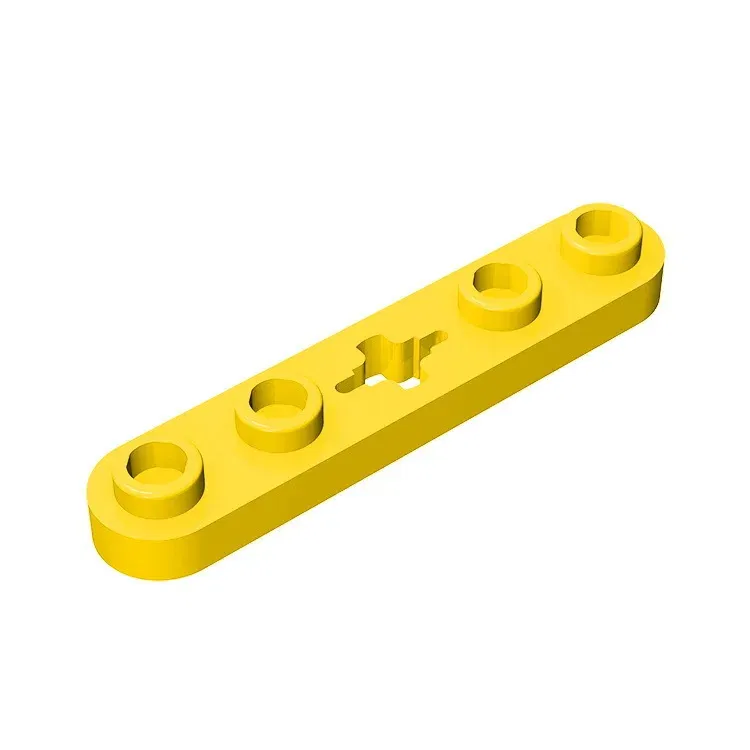 Color: wood - Gobricks GDS-900 Plate 2 x 4 Technical, Plate 1 x 5 with Smooth Ends, 4 Studs and Center Axle Hole compatible with lego 32124
