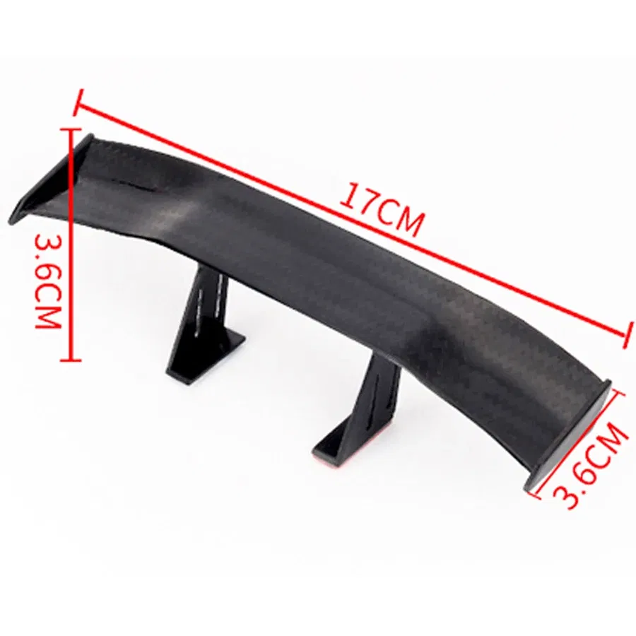 GT Style Carbon Look Car Rear Spoiler Mini Wing Small Model Decoration Auto Accessories Car styling Black Blue Red White Grey