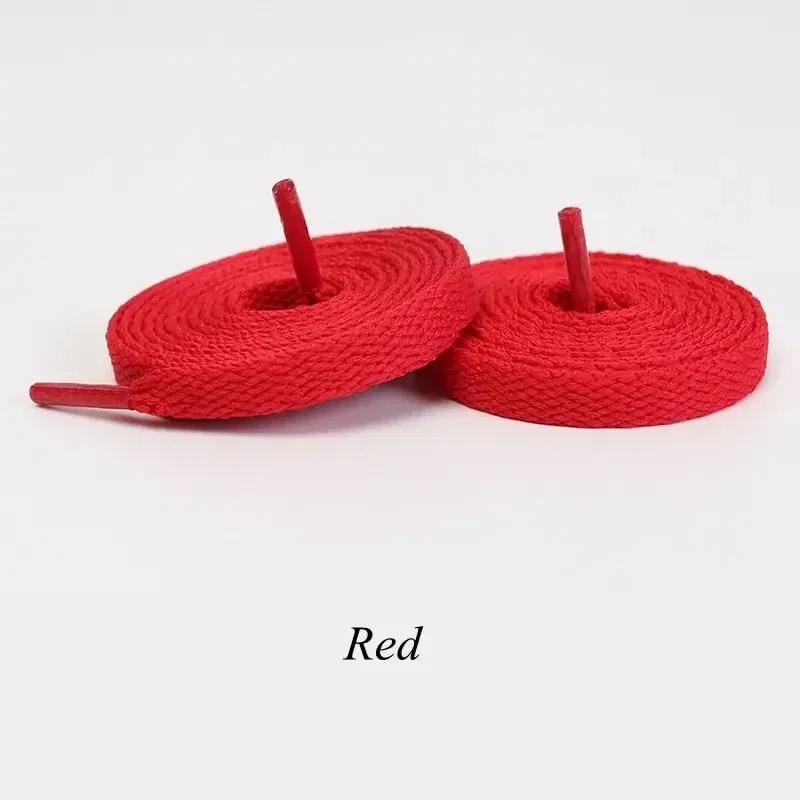 Color: Red, Ships From: CHINA, Length: 120cm - 1pair Flat Shoelaces Classic Shoe Laces Fit Fashion Solid Sports Shoelace Casual Unisex Shoe Strings Shoe Accessories