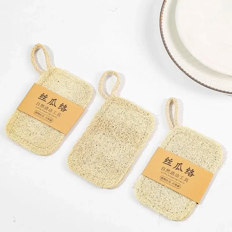 Color: Green, Ships From: United States - Natural Luffa Dish Washing Cloth Sponge Loofah Scrub Pad Dish Pot Easy To Clean Scrubber Sponge Kitchen Clean Brushes Pad