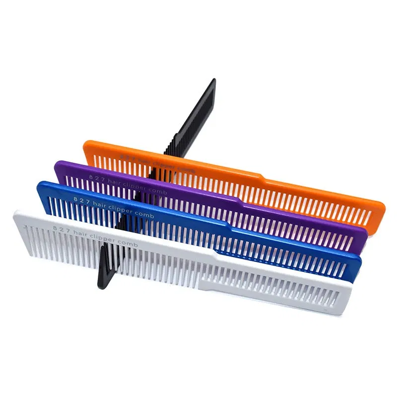 Color: Clear, Ships From: CN - 9 Color Plastic Anti-Static Tangle Women Hairdressing Comb Ultra Thin Professional Hair Cutting Brush Hair Care Styling Tools