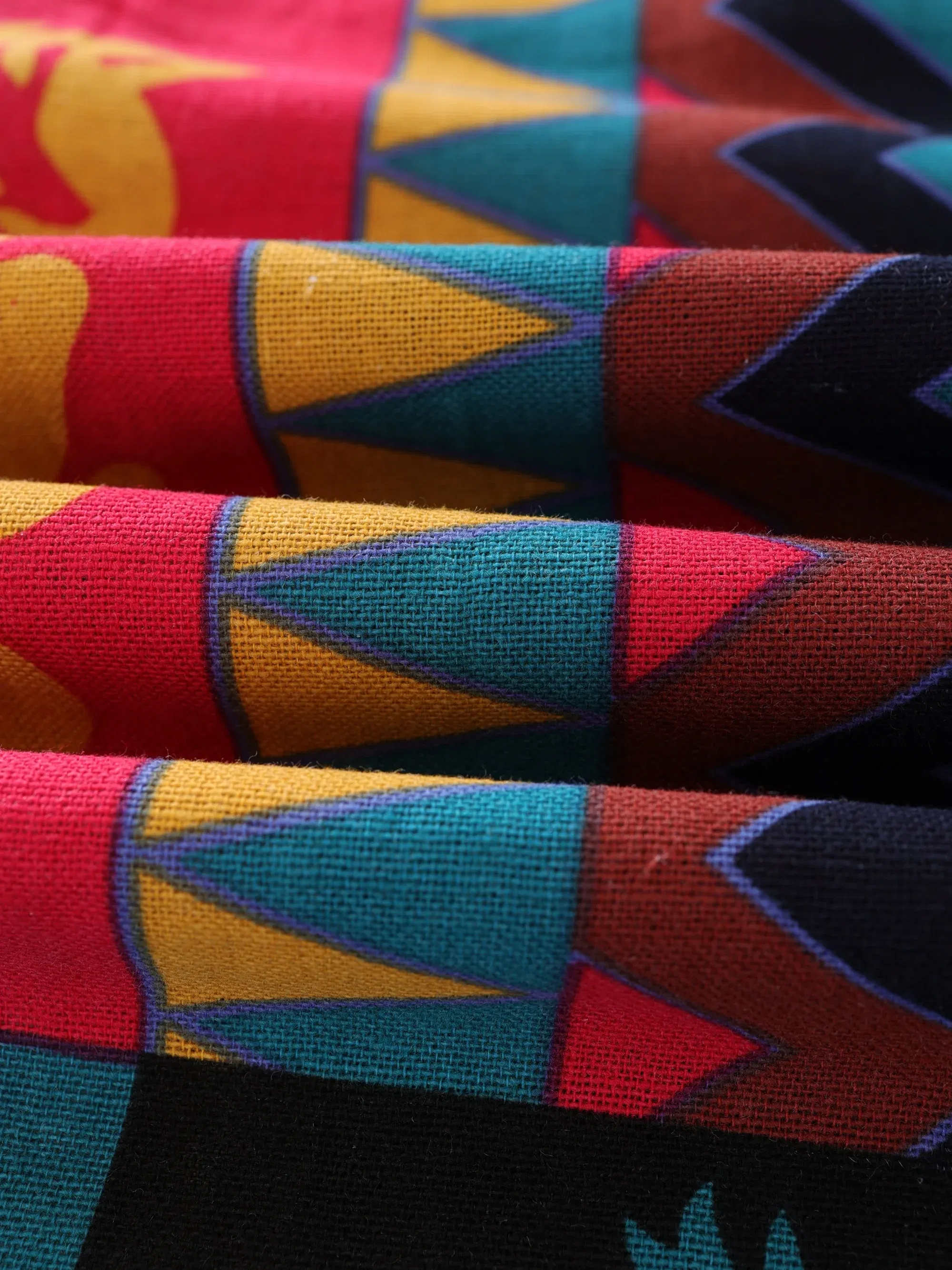 Color: SKY BLUE, Size: M - Mens Boho Tribal Print Stretch Linen Pnats Cotton Blend Drawstring LightWeight Trousers with Pockets Summer Jogger Pants