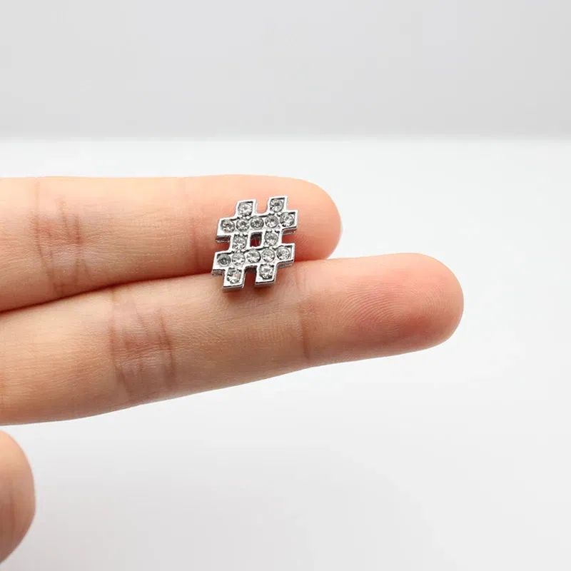 Color: Dark Khaki - Rhinestone Slide Letter Charms For Jewelry Making Women Bracelet 8mm Alphabet A-Z Pet Collar Necklace DIY Accessories Gift