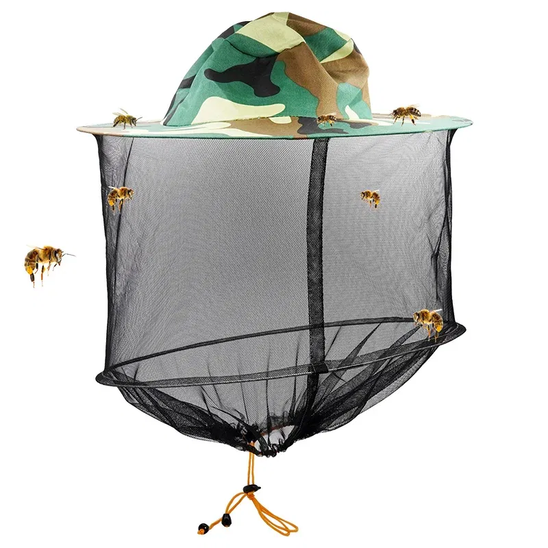 Color: light yellow, Ships From: CN, Size: M - Bee Hat Breathable Beekeepers Hat Beekeeper Hats With High Visibility Veil Face Protection Outdoor Bee Keeper Starting Kit
