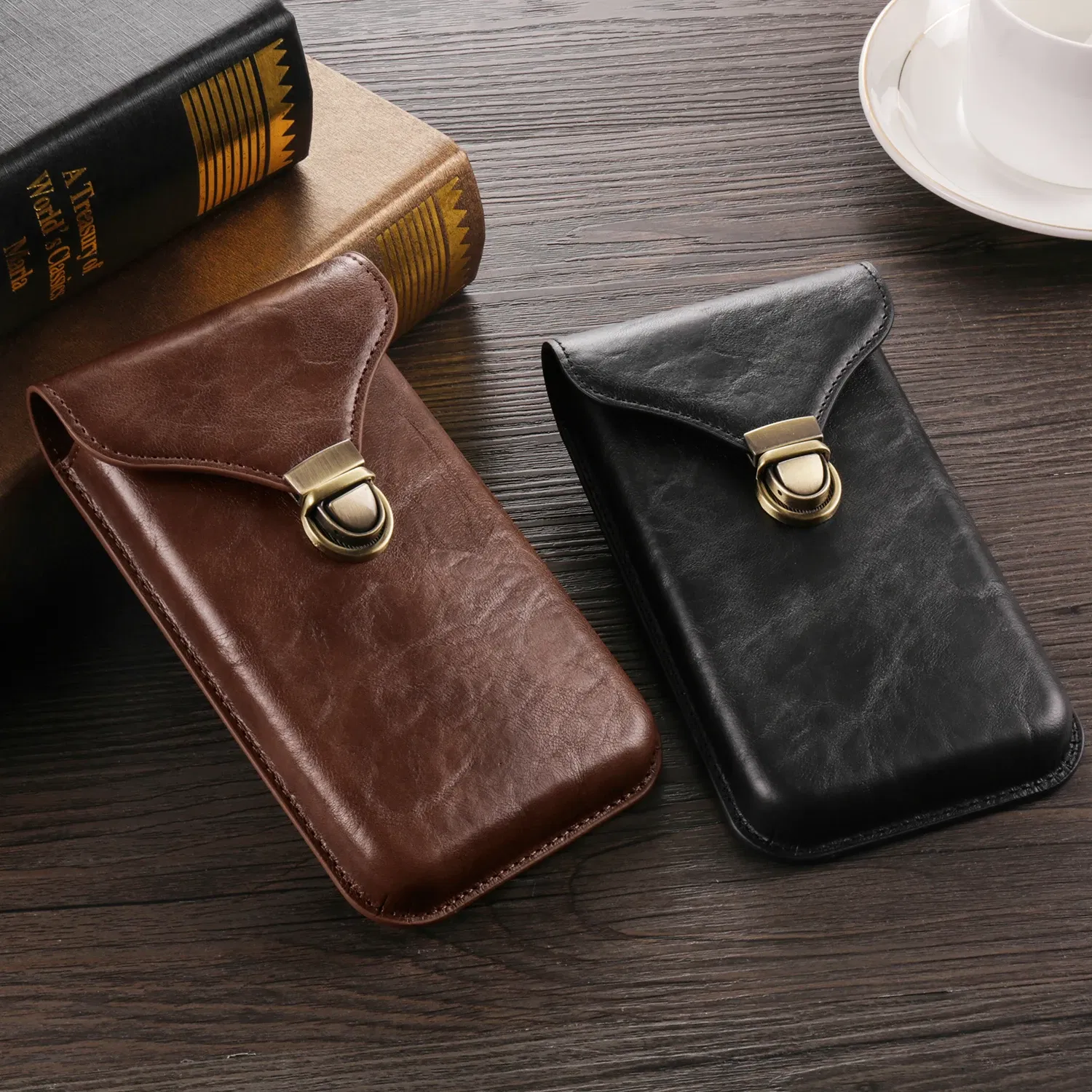 Color: black, Material: ABS - Leather Phone Belt Clip Case Men Waist Bag For Xiaomi 13T 12T 14T,Redmi Note 13 12 11 10 Pro 5G 12S 11S,Poco X5 X6 Holster Pouch