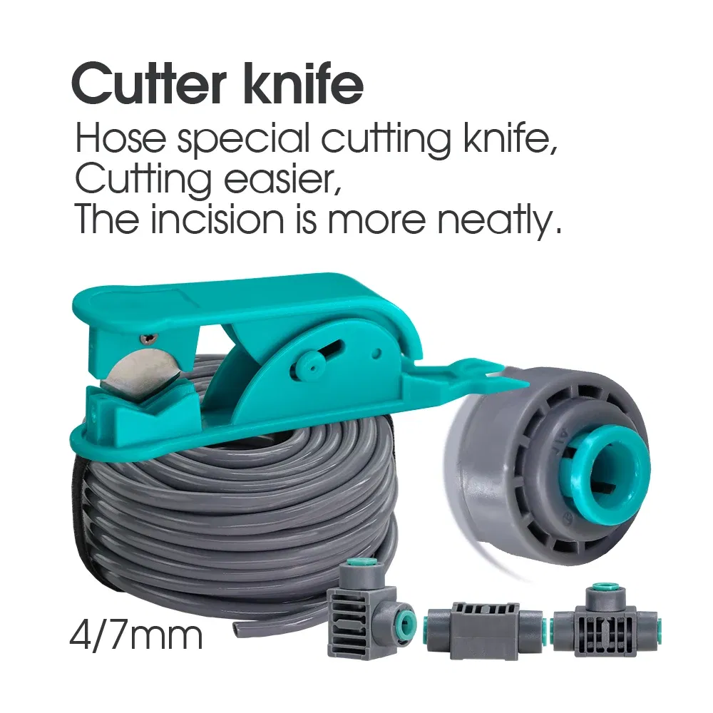 Color: Black - 20-50CM New Adjustable Brass Spray Sprinklers Nozzle Extension 360?° Misting Systems Garden Lawn Watering Irrigation Quick Push