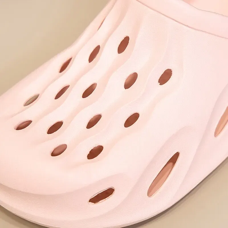 Shoe Size: 37, Color: Pink - Clogs Women Sandals Summer Casual EVA Lightweight Outdoor Women's Shoes Anti Slip Thick Sole Beach Slides Couple Garden Shoes