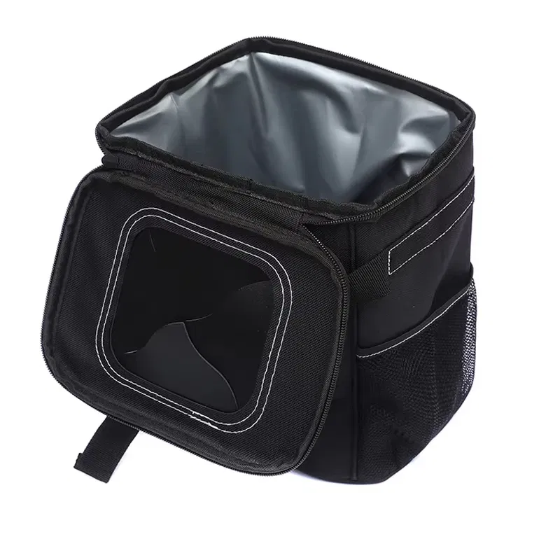 Portable Waterproof Car Trash Can Multipurpose Trash Bin Car Storage Hanging Car Garbage Bag Vehicle Storage Pockets Accessories