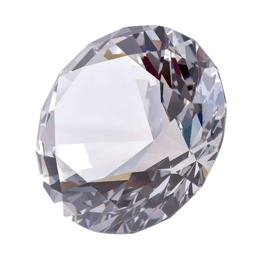 Color: black - Nail Art Display 80mm Transparent Holographic Glass Crystal Diamond Hand Model Shoot Ornament Jewelry Salon Manicure Tool