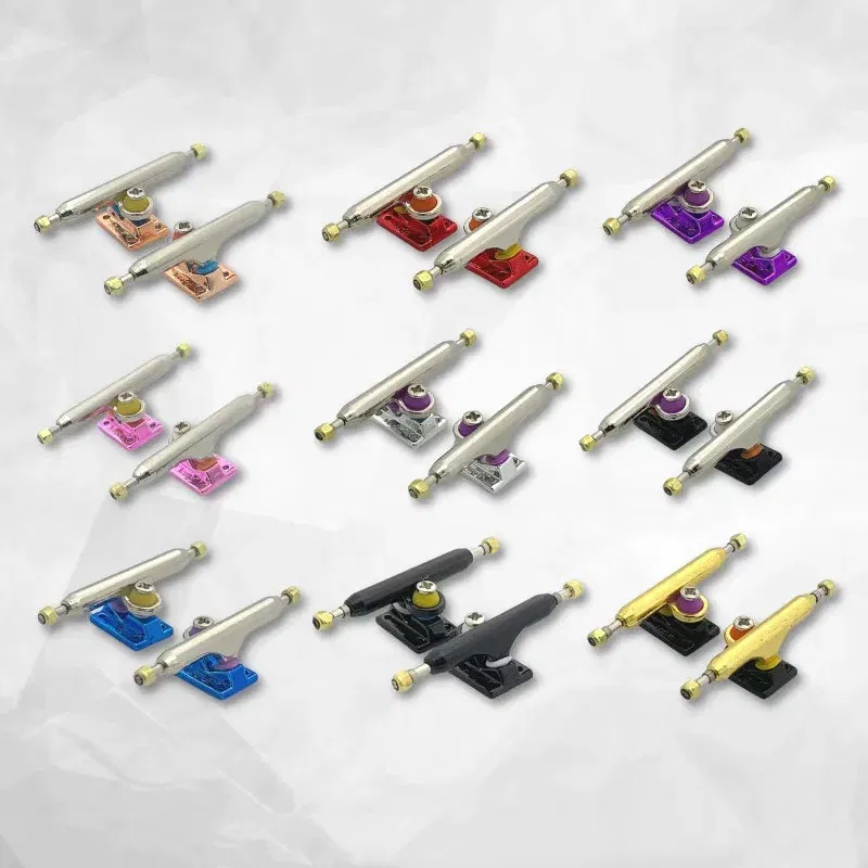 Color: PURPLE, Ships From: CHINA - 34mm Fingerboard Trucks with Soft Bushing and Pivot Cup for Finger Skateboard