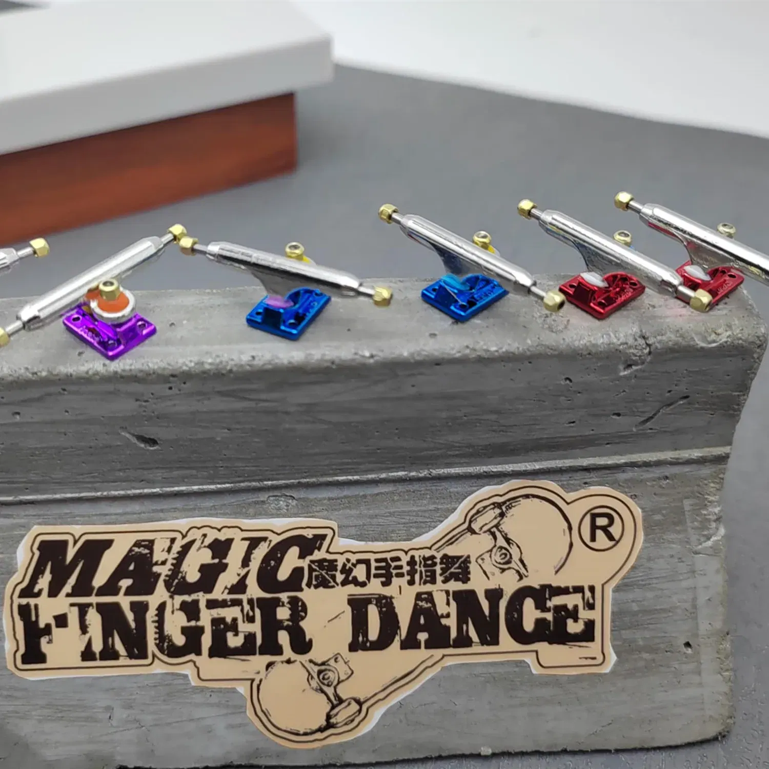 Color: PURPLE, Ships From: CHINA - 34mm Fingerboard Trucks with Soft Bushing and Pivot Cup for Finger Skateboard