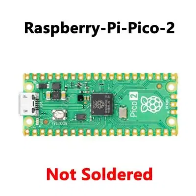 Color: WHITE - Raspberry Pi Pico 2 RP2350 Pico2 Optional Pico2W 2 W ARM Cortex-M33 And RISC-V Hazard3 520KByte 4MByte QSPI Flash