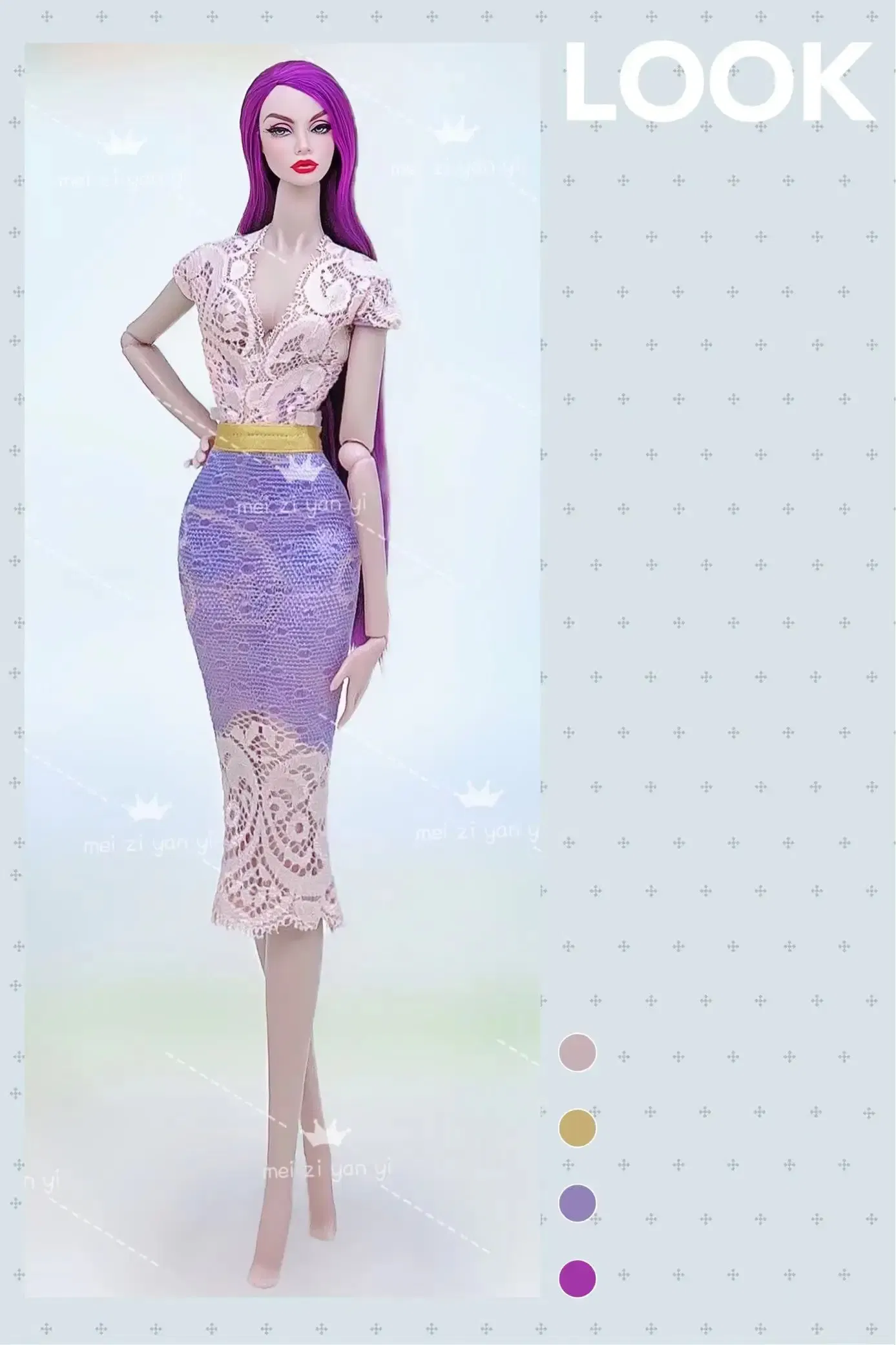 Color: Pink - for clothes pink for 30cm doll