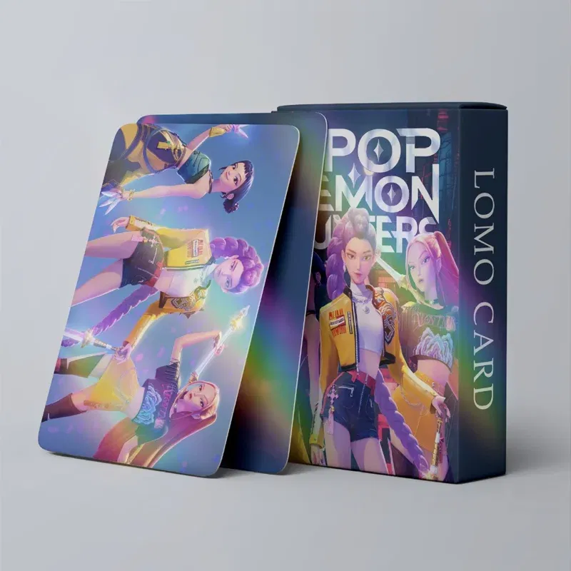 Color: Red - Kpop Demon Hunters Cards Anime Cartoon Saja Boys Toys Kids Party Cosplay Game Card Collection Photos Perimeter Children Gifts