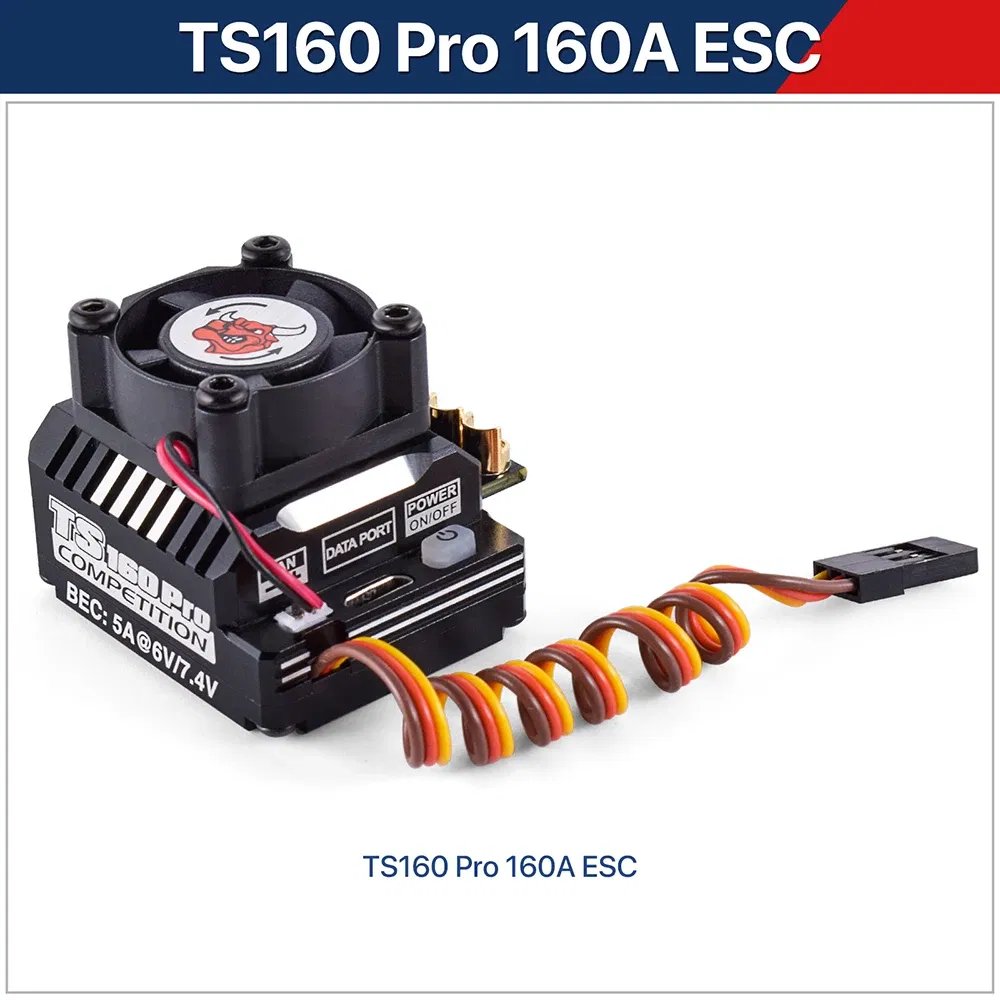 Color: WHITE - SKYRC TORO TS160 160A Brushless Sensored ESC w/6V/7.4V BEC For 1/10 Touring Car Buggy Crawlers