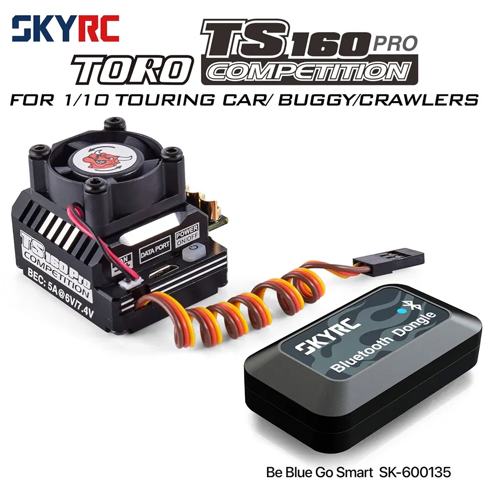 Color: WHITE - SKYRC TORO TS160 160A Brushless Sensored ESC w/6V/7.4V BEC For 1/10 Touring Car Buggy Crawlers