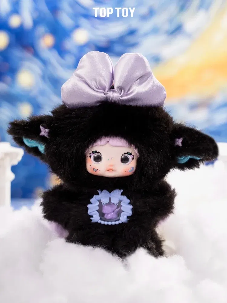 Color: black - New Nommi 3rd  7rd 1rd 6rd Generation  Series Vinyl Blind Box Figure Cute Nommi Doll Backpack Pendant Decor Toys Gifts