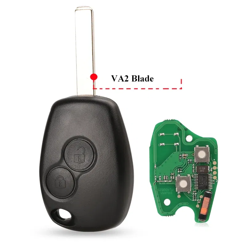 Color: GRAY, Number of Buttons: 4 Buttons - jingyuqin 2BTN Remote Key For Renault Duster Modus Clio 3 Twingo DACIA Logan Sandero Kangoo 433MHz PCF7946 PCF7947 pcf7952E Chip