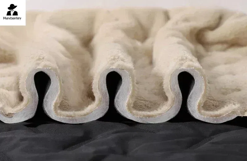 Size: 7XL, Color: black - Winter Down Cotton Pants Men's Casual Waterproof Zipper Pocket Thickened Wool Warm Pants Jogger Outdoor Cold-proof Ski Pants 7XL