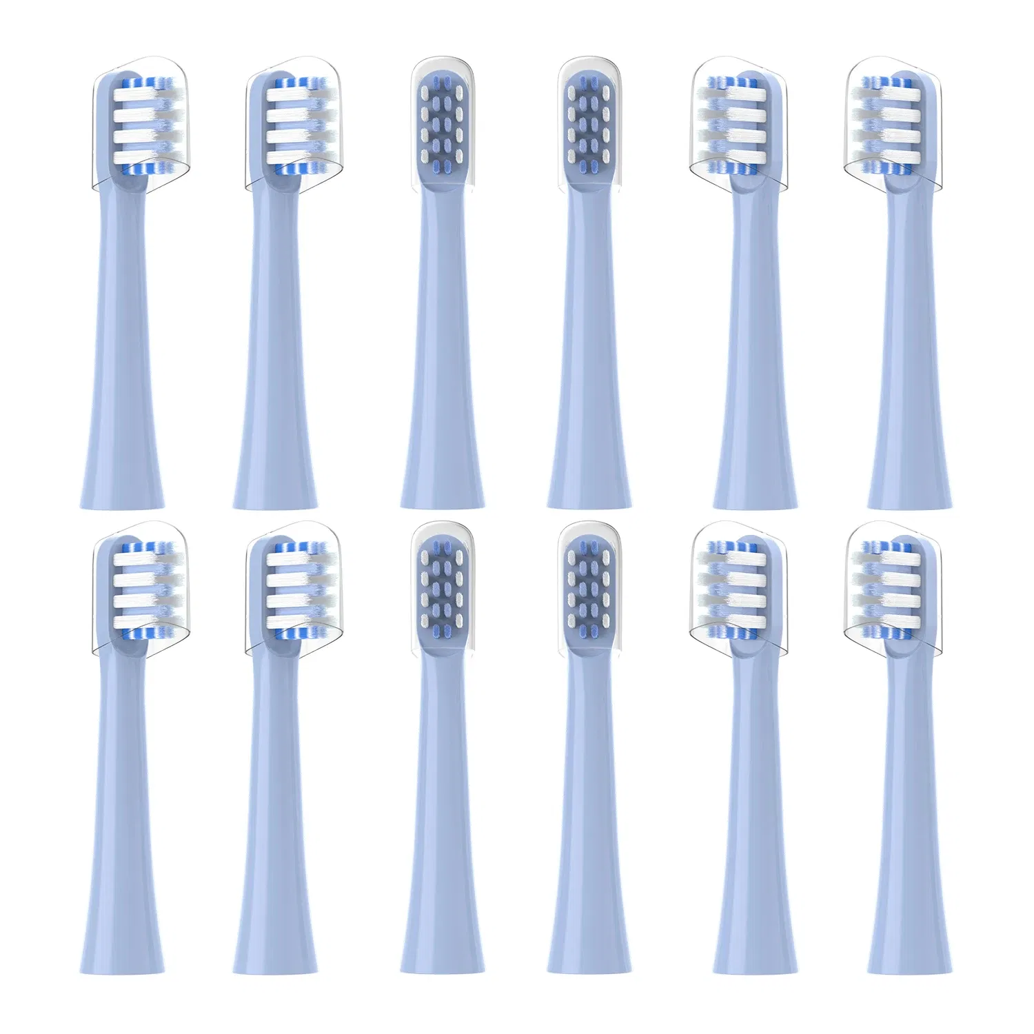 Color: green - Replacement Toothbrush Heads Compatible with Colgate Hum Connected Smart Battery Toothbrush Refill Head,12 Pack