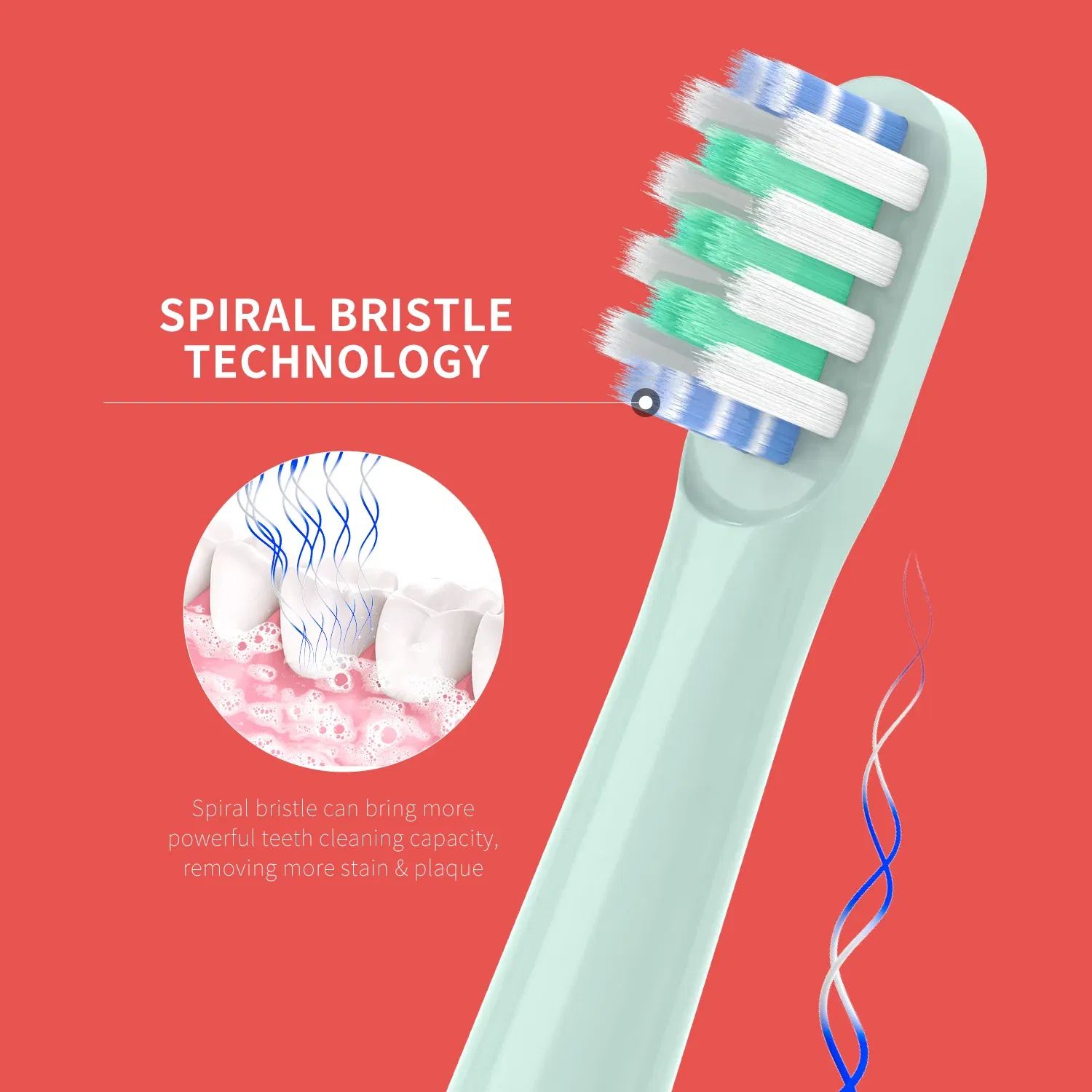 Color: green - Replacement Toothbrush Heads Compatible with Colgate Hum Connected Smart Battery Toothbrush Refill Head,12 Pack