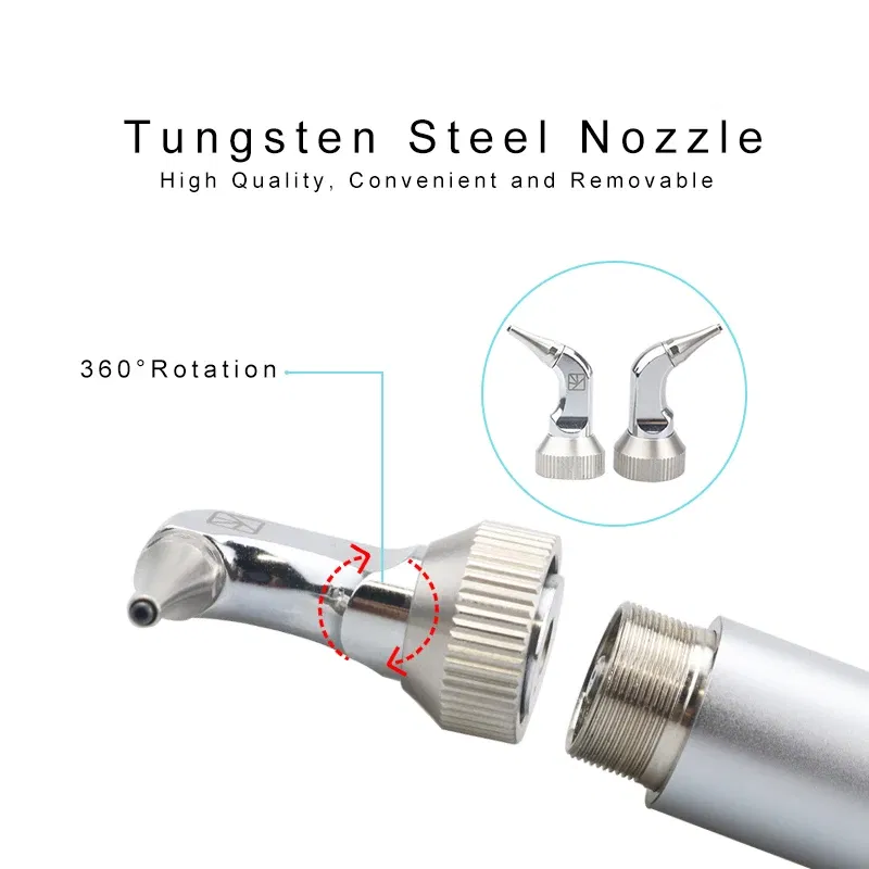 Color: GRAY - 2in1 Dental Aluminum Oxide Micro blaster Dental Alumina Air Abrasion Polisher Microetcher Sandblasting Sandblaster Lab Dentistry