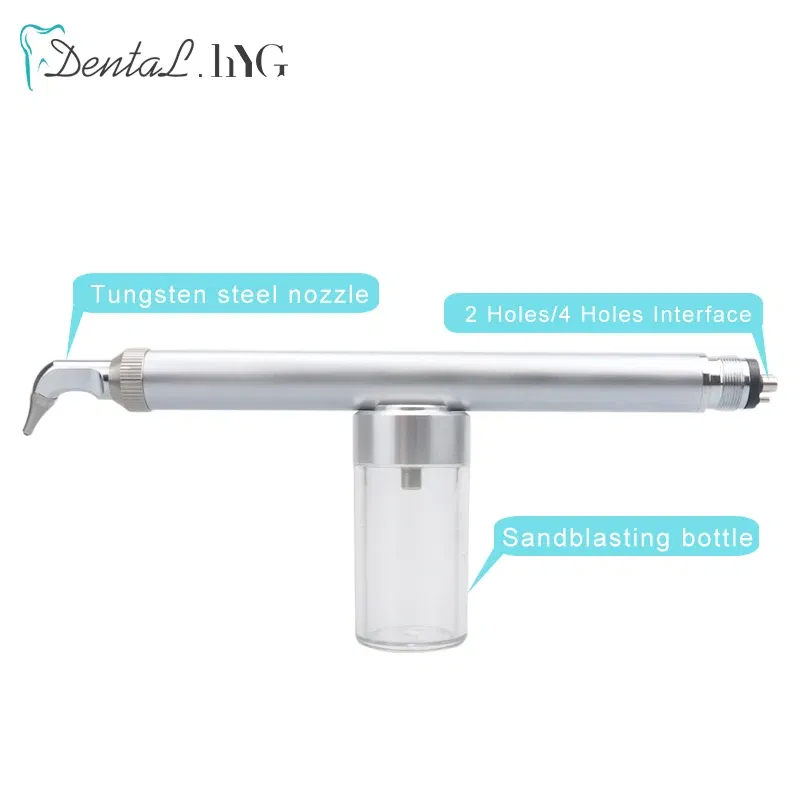 Color: GRAY - 2in1 Dental Aluminum Oxide Micro blaster Dental Alumina Air Abrasion Polisher Microetcher Sandblasting Sandblaster Lab Dentistry