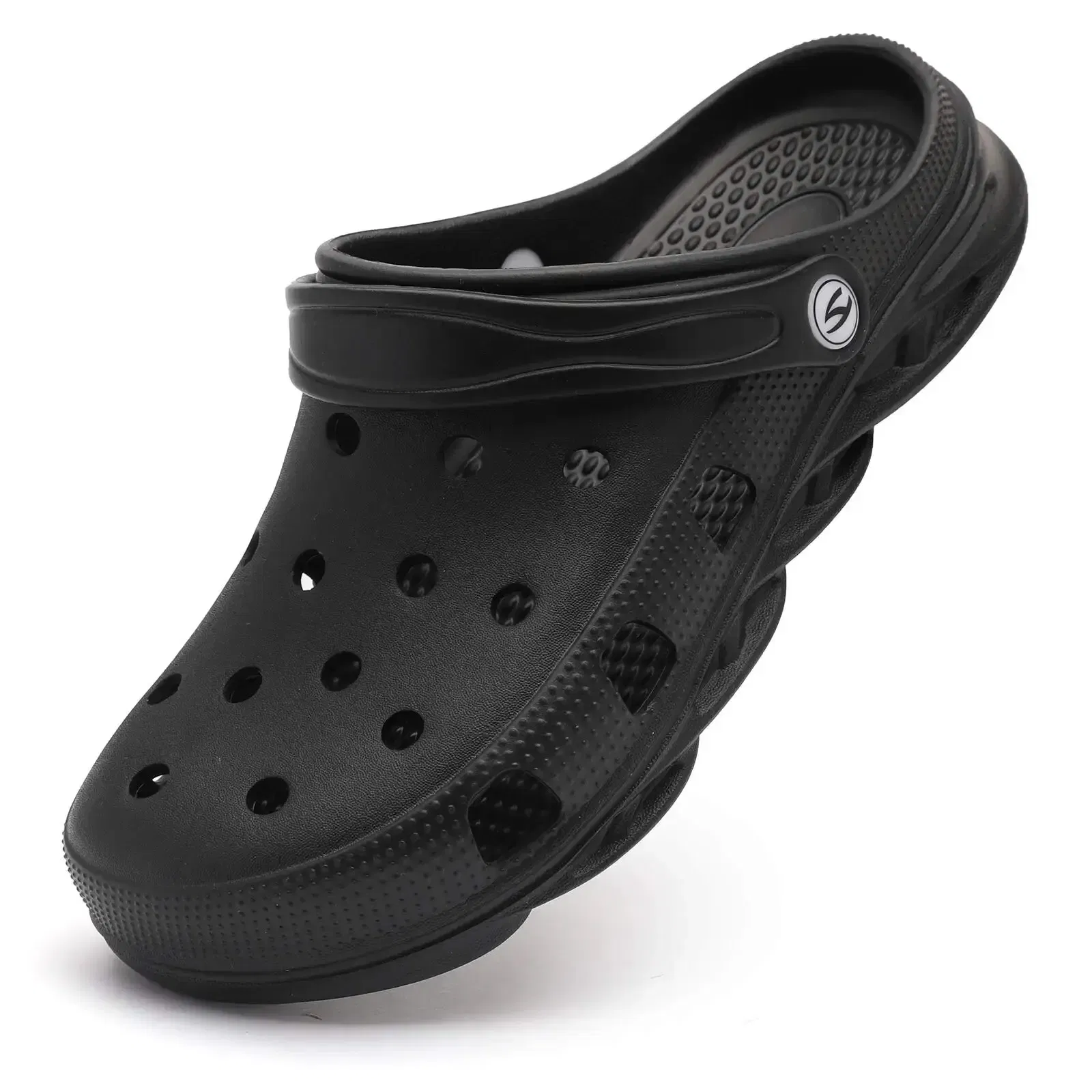 Shoe Size: 41, Color: Army Green - HOBIBEAR Unisex Garden Clogs Shoes Slippers Sandals for Men and Women
